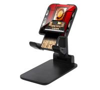 VstaDank Music Studio Support de téléphone portable réglable et pliable pour smartphones et tablettes de 4 à 13 pouces, accessoires de bureau de voyage, style noir