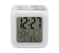 VstaDank Réveil numérique à LED avec changement de couleur - Style d'encre - Super puissant - Table de chevet - 7 couleurs