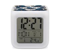 VstaDank Réveil numérique à tentacules avec LED à changement de couleur, super puissant, table de chevet, 7 couleurs