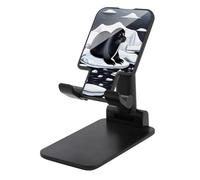 VstaDank Seals on Ice Support de téléphone portable réglable et pliable pour smartphones et tablettes de 4 à 13 pouces, accessoires de bureau de voyage, style noir