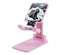 VstaDank Seals on Ice Support de téléphone portable réglable et pliable pour smartphones et tablettes de 4 à 13 pouces, accessoires de bureau de voyage, style rose