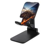 VstaDank Support de téléphone portable réglable et pliable pour smartphones et tablettes de 4 à 13 pouces, accessoires de bureau de voyage, style noir