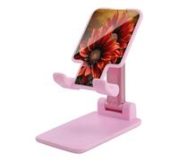 VstaDank Support de téléphone portable réglable et pliable pour smartphones et tablettes de 4 à 13 pouces, accessoires de bureau de voyage, style rose