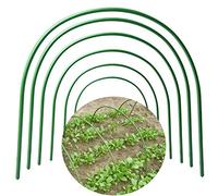VSTAR66 Lot de 6 arceaux de serre pour plantes en extérieur - Support de tunnel de culture en plastique portable - Cadre de support pour tissu de jardin (48,9 x 48,9 cm)