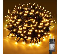 VSTKEN Guirlande Lumineuse Exterieure,23M/33M 200LED 8 Modes,Guirlande Lumineuse Sapin de Noel,Plug&Play,Étanche IP44,pour Intérieur Extérieur Mariage Fête Mur Balcon Noel [Blanc Chaud]
