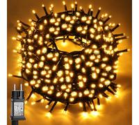 VSTKEN Guirlande Lumineuse Exterieure, 33M 300LED 8 Modes,Guirlande Lumineuse Sapin de Noel, Plug&Play, Étanche IP44, pour Intérieur Extérieur Mariage Fête Mur Balcon Noel [Blanc Chaud]