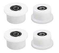 Vsttar Lot de 4 roues usinées compatibles avec Total Gym 1000, 1100, 1400, 1500, 1600, Achiever, Force, Gold, Max, Platinum, Platinum Plus, Pro, Supra, Supreme, Ultima, Ultra, XLI (blanc)
