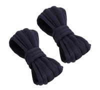VSUDO 140 cm Lacets Chaussures de Sport Ovales - Diamètre 6mm Lacets Bleu Marine pour Baskets, Course sur Route, Running et Fitness pour Femme ou Homme (1 Paire-Bleu Marine-140CM)