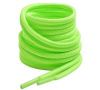 VSUDO 70 cm Lacets Chaussures de Travail et Bottes - Diamètre 4mm Lacets Ronds Vert Fluo Résistants pour Randonnée, Sécurité et Usage Intensif (2 Paires-Vert Fluo-070CM)