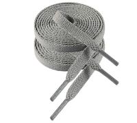 VSUDO 70 cm Lacets Chaussures Gris Clair Plats de Baskets, 8mm Light Grey Sneaker Shoelace, Lacets Sport de Remplacement pour Femme ou Homme (2 Paire-Gris Clair-070cm)
