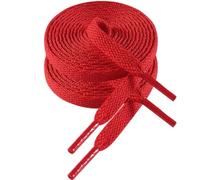 VSUDO 80 cm Lacets Chaussures Rouge Plats de Baskets, 8mm Red Sneaker Shoelace, Lacets Sport de Remplacement pour Femme ou Homme (2 Paire-Rouge-080cm)