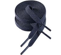 VSUDO Lacets Bleu Marines Plats 100 cm pour Baskets, Lacets Chaussures Bleu Marine Plat pour Sneakers - Compatible avec Nike Air Force, Adidas Stan Smith, Converse, Vans (1 Paire-Bleu Marine-100cm)