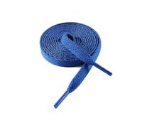 VSUDO Lacets Bleu Royals Plats 110 cm pour Baskets, Lacets Chaussures Bleu Royal Plat pour Sneakers - Compatible avec Nike Air Force, Adidas Stan Smith, Converse, Vans (1 Paire-Bleu Royal-110cm)