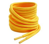 VSUDO Lacets Ronds Jaunes 200 cm pour Bottes et Chaussures de Travail, Marche, Sécurité et Randonnée - ø4mm, Résistants (2 Paires)