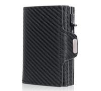 VSULZVNU Portefeuilles de cartes minimaliste pop-up portefeuille pour hommes bloquant Crazy Horse Porte-cartes en cuir avec fermeture éclair Poche pour pièces de monnaie Sac à main pour hommes