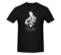 VSYNLOJN Django Reinhardt Jazz Musicians Logo Shirt T-Shirt Black S