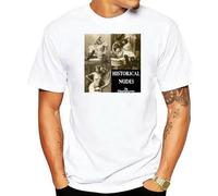 VSYNLOJN Historical Nudes T Shirt Men White S