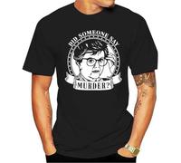 VSYNLOJN Murder She Wrote Around The Corner t-Shirt Men Black S