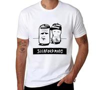 VSYNLOJN Sleaford Mods Music T-Shirt White L