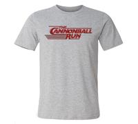 VSYNLOJN The Cannonball Run Logo Movie Men's T-Shirt Grey XXL