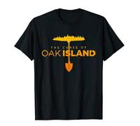 VSYNLOJN The Curse of Oak Island The Adventure T-Shirt Cotton for Men Black S