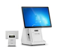 VsyPtyc Caisse enregistreuse POS, système de Caisse Tout-en-Un avec écran Tactile 15,6 Pouces, 4/8 Go de RAM, 64/128 Go (Windows 10), pour Le Commerce de détail Singlescreen-8+128GB58mm