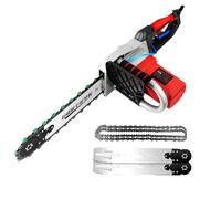 VsyPtyc Scie à chaîne électrique pour béton, Coupe-Mur électrique à chaîne diamantée, avec Suppression de poussière alimentée par Eau, pour rainurer la Brique, Le Granit 48cm