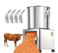 VsyPtyc Trancheuse à légumes Professionnelle 1800 W, râpe-coupeuse Robuste en Acier Inoxydable, 120 kg/h à 3500 TR/Min, pour volaille, bétail et Usage Domestique, rendement élevé 1500W