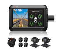 VSYSTO Caméra de Tableau de Bord de Voiture Caméra Avant et Arrière 1080P écran de 4,0 Pouces Moniteur de bébé avec Vision Nocturne, Enregistrement en Boucle, GPS et Contrôle de la Pression des pneus