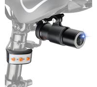 VSYSTO Caméra de Vélo, HD 1080P Dashcam Moto Grand Angle 150°, Étanche Caméra de Recul pour Vélo vec Feu Arrière, WiFi, Vision Nocturne, Enregistrement en Boucle(Noir-WD)