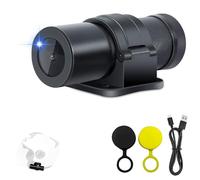 VSYSTO Caméra pour Casque, Grand Angle 150° Dashcam Moto étanche, HD 1080P Caméra de Vélo avec WiFi, Vision Nocturne, Capteur G, WDR, Détection des Vibrations(Noir-TK)