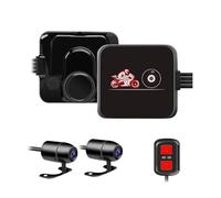 VSYSTO Dashcam Moto, Grand Angle de 130° Caméra de Moto Avant et Arriere 1080P, Camera Velo étanche avec WiFi, Vision Nocturne Starlight, Capteur G, WDR, Enregistrement en Boucle, 256 Go Max