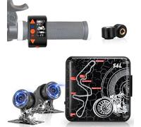 VSYSTO Dashcam Moto, Grand Angle de 150° Caméra de Moto Avant et Arriere 1080P, Camera Velo étanche avec WiFi, Vision Nocturne, Capteur G, WDR, TPMS, Schleifenaufzeichnung