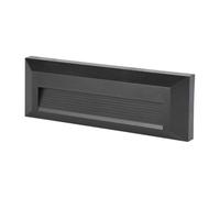 V-TAC Lampe marchepied LED VT-1162 – 3 W 110 lm 3000 K IP65 Noir Rectangulaire