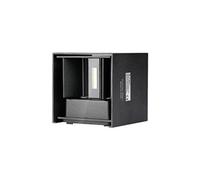V-TAC SKU.7087 APPLIQUE MURALE LED 6W CARRE NOIR IP65 VT-759, Plastique,et autre materiaux, E27, 6 W, Hauteur x Largeur x Profondeur :100 mm x 100 mm x 100 mm