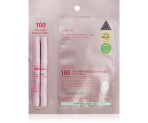 VT Cosmetics Collagen Reedle Shot 100 2 Step Mask masque liftant et fortifiant pour le traitement de la peau en deux étapes 26.5 g