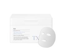 VT COSMETICS Masque Quotidien TX 30 Feuilles, Acide Tranexamique, Niacinamide, Glutathion pour Cicatrices d'Acné, Taches Brunes, Masque Facial Hydratant & Éclatant, Sans Parfum, Masque Facial Coréen