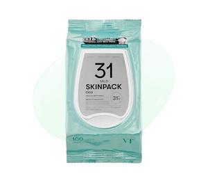 VT COSMETICS Mild Skin Pack Lot de 100 lingettes hydratantes et exfoliantes pour le visage