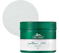 VT Cosmetics Tampons apaisants et exfoliants avec Cica Mild Toner Pad, 60 pieces