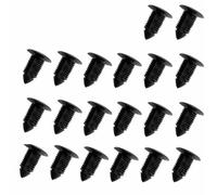 VTAIEX Attaches à Clip 20 Pièces 11mm Trou Voiture en Plastique Noir Porte Pare-Chocs Garde-Boue Rivets Clips De Fixation Attaches Clips De Poussée Accessoires De Voiture Intérieur Extérieur