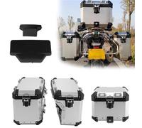 VTAIEX Coffre de Rangement Accessoires Moto : Sacoches Latérales en Aluminium, Coffre De Rangement, Boîte À Outils pour BMW F900GS/F900GS Advance 2023-2025(Silver)