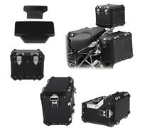 VTAIEX Coffre de Rangement Accessoires Moto : Sacoches Latérales en Aluminium, Coffre De Rangement, Boîte À Outils pour BMW F900GS/F900GS Advance 2023-2025(Nero)