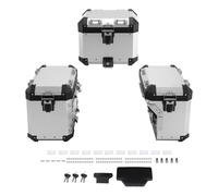 VTAIEX Coffre de Rangement Support De Sacoche Latérale pour Moto, Selle, Coffre Rangement, Boîte À Outils Accessoires pour BMW R1200GS Advance 2013-2018 F850GS 2017-2022(Silver)