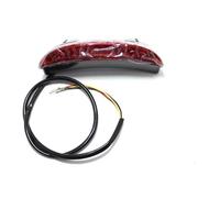 VTAIEX Feux de moto Feu Arrière De Moto Pour Plaque D'immatriculation, Freinage, Feux Pour Harley Pour Davidson Pour Dyna Pour Street Bob 2013 2014 2015 2016(Rosso)