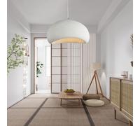 VTAMng Luminaire Suspendu de Style Wabi-sabi Gris Clair pour îlot de Cuisine en polystyrène Durable Suspension Luminaire réglable Design Unique en Forme de Parapluie pour Lustre de Chambre de Ferme(B