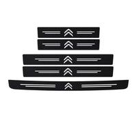 VTANOK 5 Pièces Bandes De Seuil De Porte De Voiture, pour Citroen C1 C2 C3 C4 C5 C6 C8 C4L DS3 DS4 DS5 DS5LS DS6 DéRapant Protection Aux Rayures Sticker DéCoration Accessoires