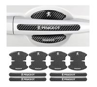 VTANOK 8Pièces Autocollants poignée Porte de Voiture, pour Peugeot 207 CC 2009-2023 autoadhésive Anti-Rayures Poussière Autocollants de Protection
