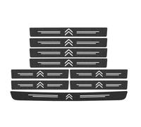 VTANOK 9 Pièces Bandes De Seuil Porte Voiture,pour Citroen C1 C2 C3 C4 C5 C6 C4L 2013-2025+ Fibre Carbone DéRapant Protection Rayures Sticker DéCoration Accessoires,A