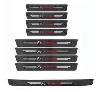 VTANOK 9 Pièces Bandes De Seuil Porte Voiture,pour Citroen C1 C2 C3 C4 C5 C6 C8 C4L DS3 DS4 DS5 DS5LS DS6 Fibre Carbone DéRapant Protection Rayures Sticker DéCoration Accessoires,B