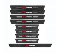 VTANOK 9 Pièces Bandes De Seuil Porte Voiture,pour Mazda CX-5 2 (II) KF I 2017-2024 2025 Fibre Carbone DéRapant Protection Rayures Sticker DéCoration Accessoires,B